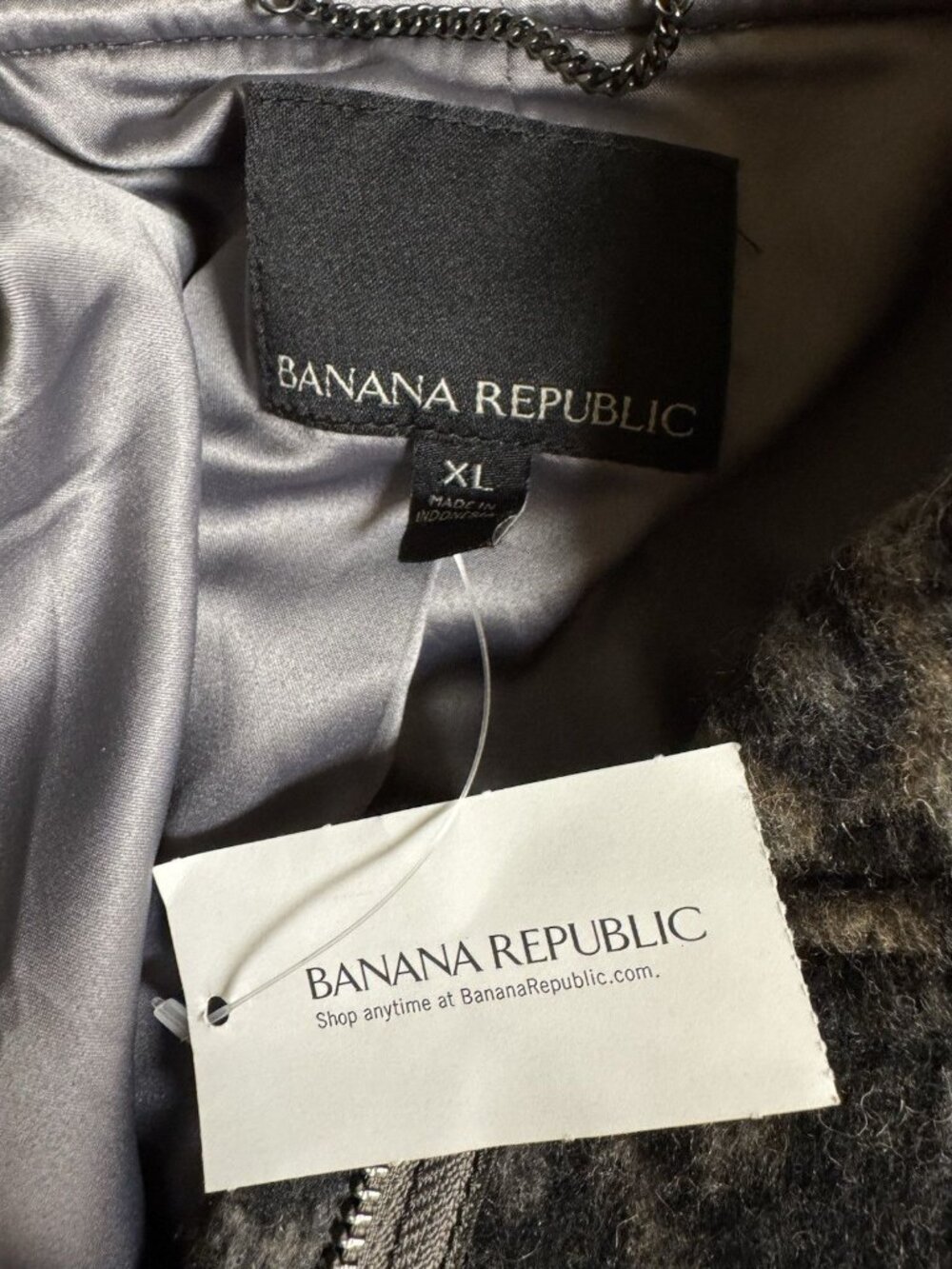Banana Republic wool blend leopard print jacket in size XL. NWT - Picture 4 of 5